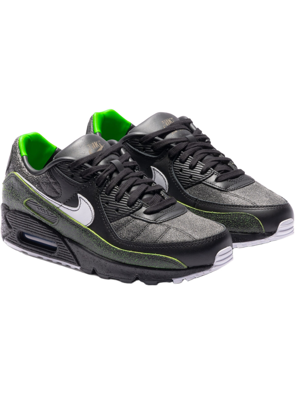 Imagem de: Tênis Nike Air Max 90 Tiempo Preto Branco e Verde Voltage