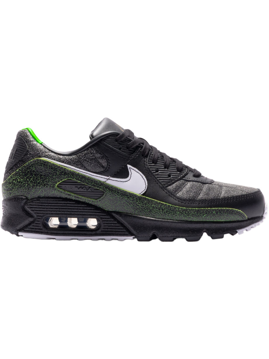 Imagem de: Tênis Nike Air Max 90 Tiempo Preto Branco e Verde Voltage