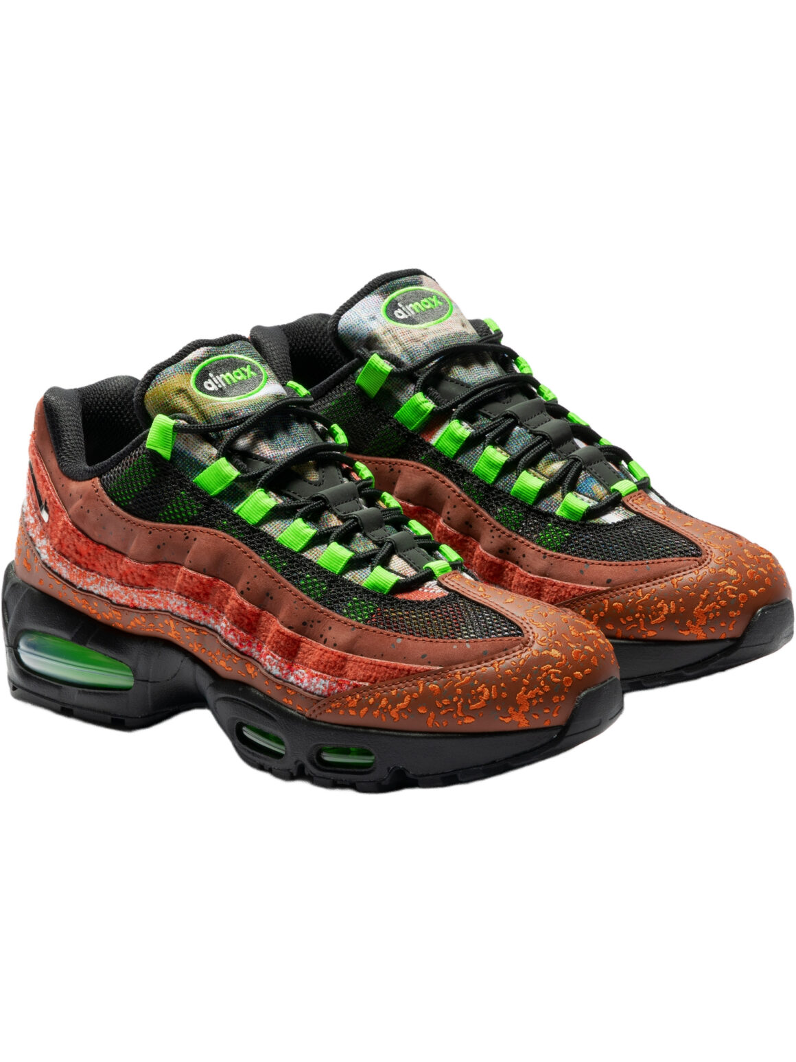 Imagem de: Tênis Nike Air Max 95 Big Bubble Hong Kong Canela e Preto