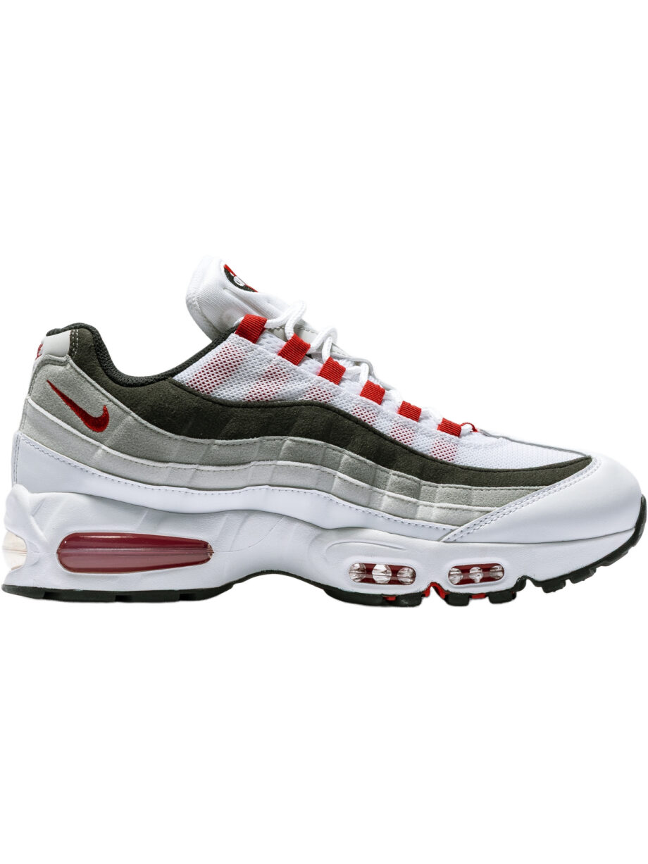 Imagem de: Tênis Nike Air Max 95 Big Bubble Premium Branco, Vermelho, Cinza e Preto