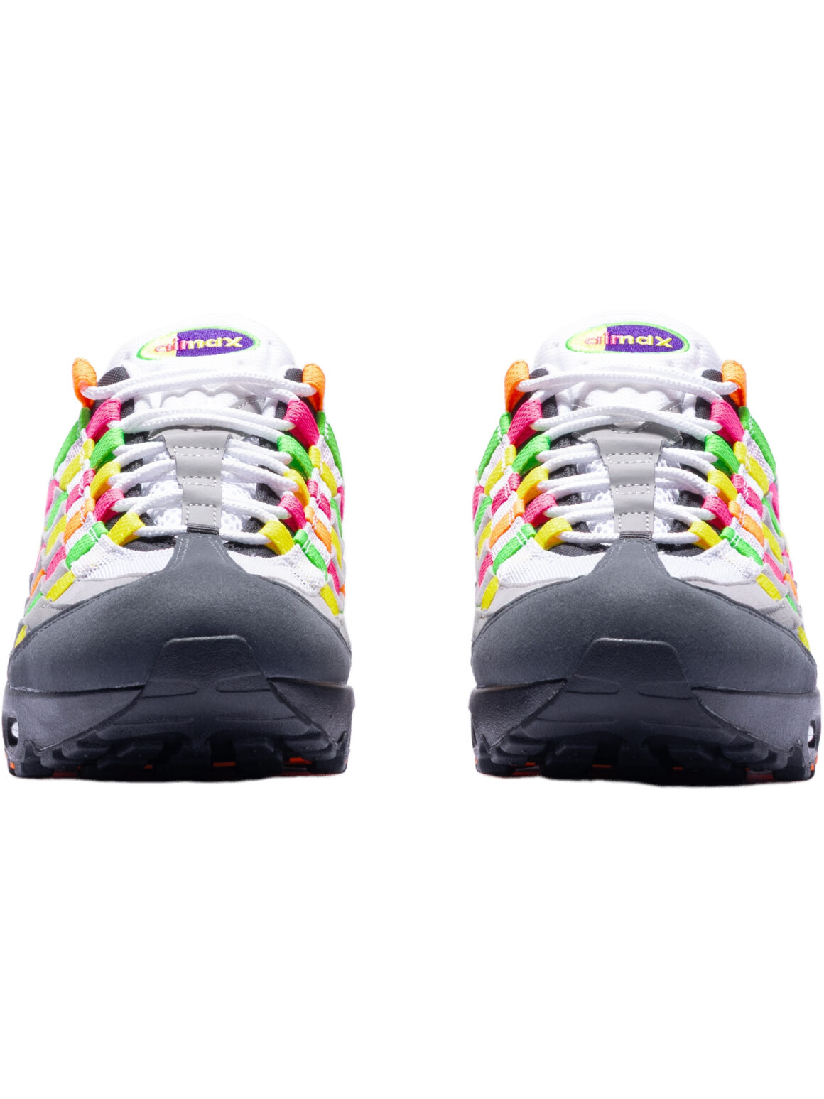 Imagem de: Tênis Nike Air Max 95 Woven Big Bubble Branco Cinza e Roxo