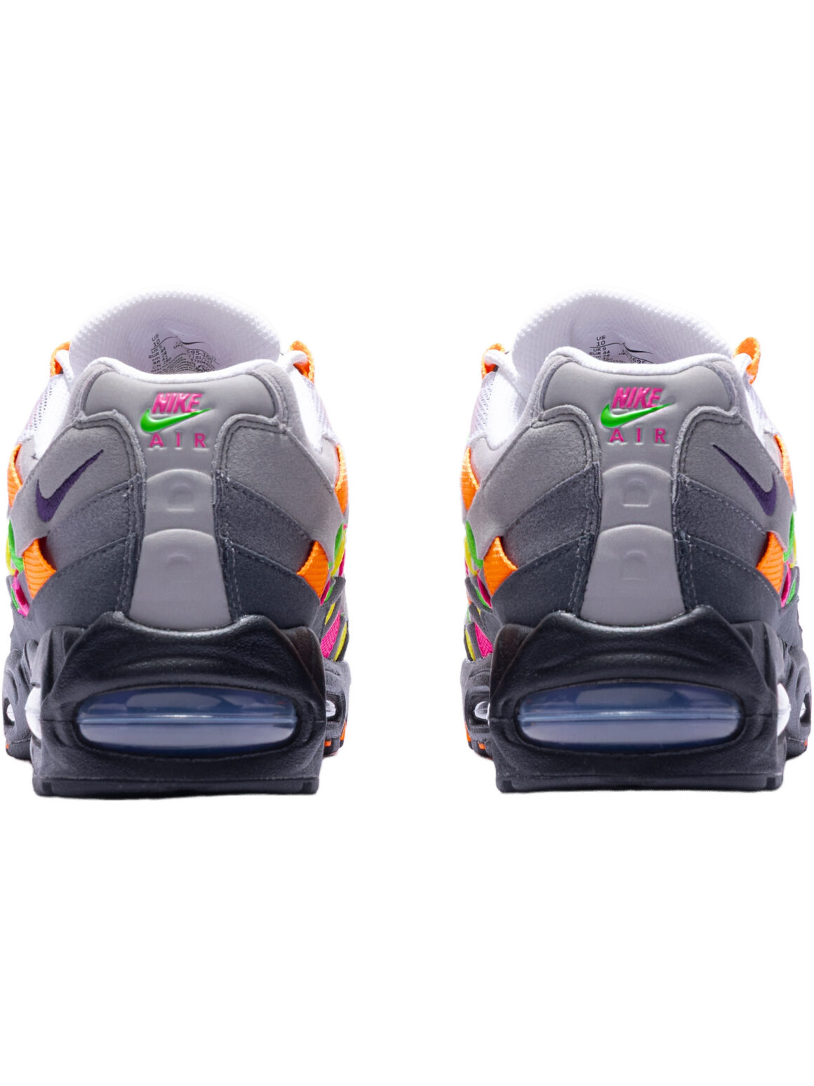 Imagem de: Tênis Nike Air Max 95 Woven Big Bubble Branco Cinza e Roxo