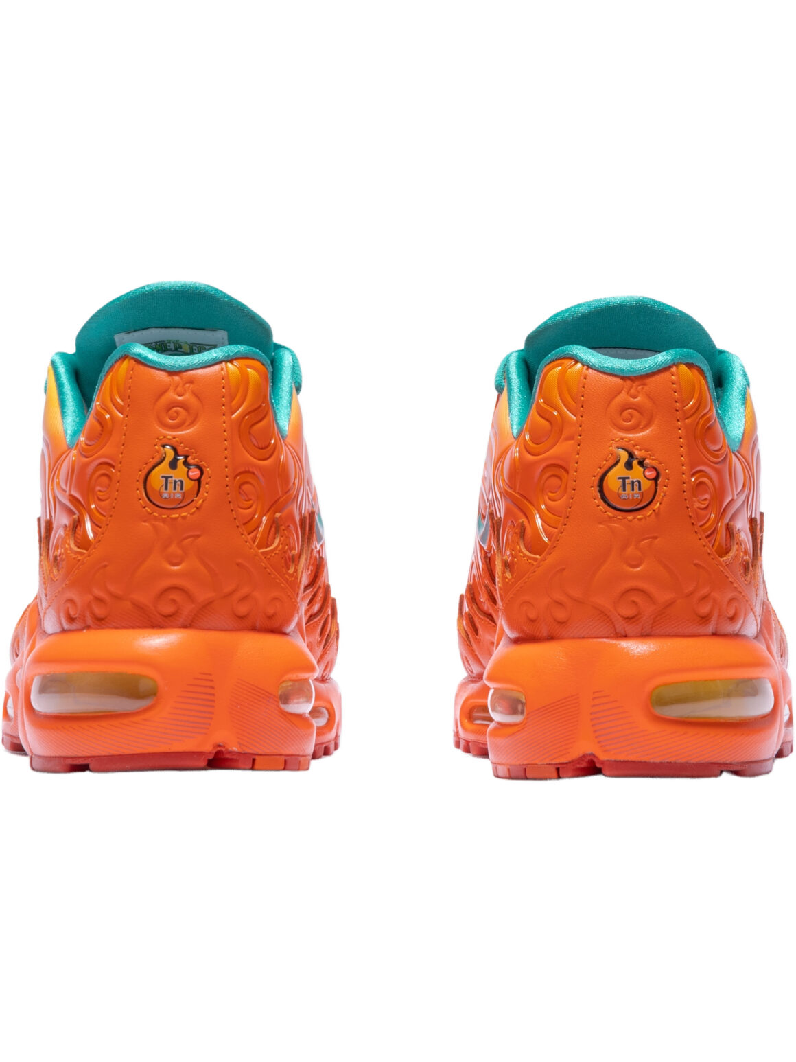 Imagem de: Tênis Nike One Piece Air Max Plus Mera Mera Laranja