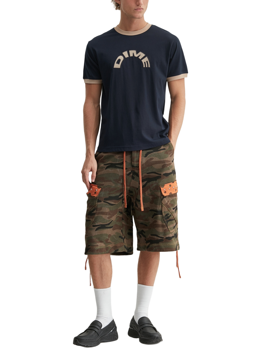 Imagem de: Camiseta Dime Arch Ringer Azul Marinho