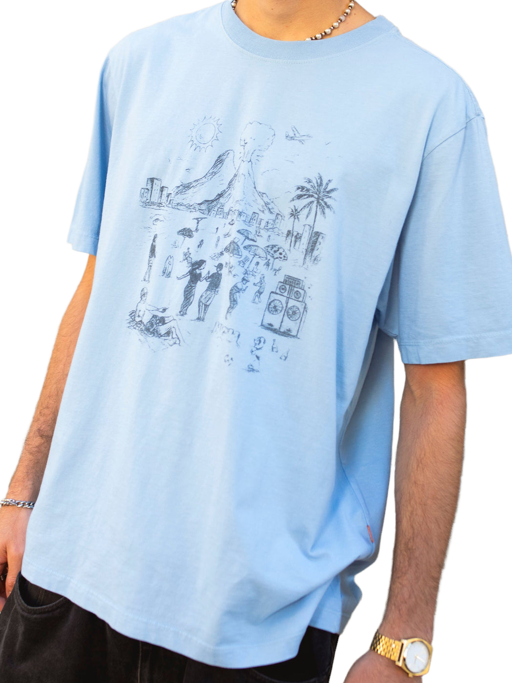 Imagem de: Camiseta High Company Tide Azul Estonado
