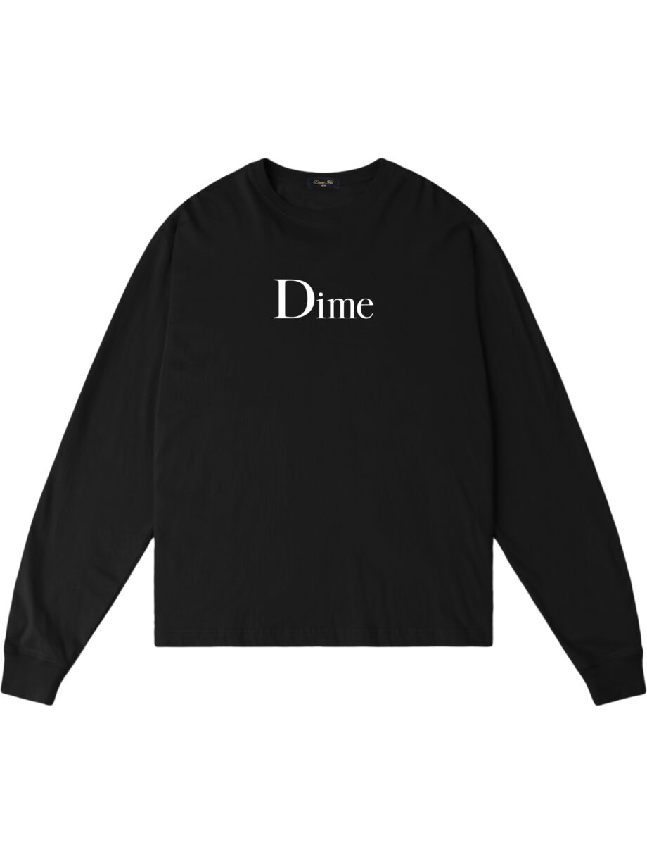 Imagem de: Camiseta Manga Longa Dime Classic Big Logo Preta