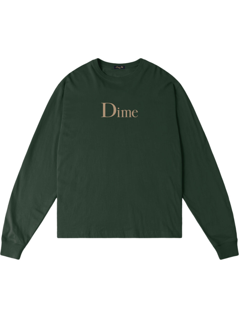 Imagem de: Camiseta Manga Longa Dime Classic Big Logo Verde