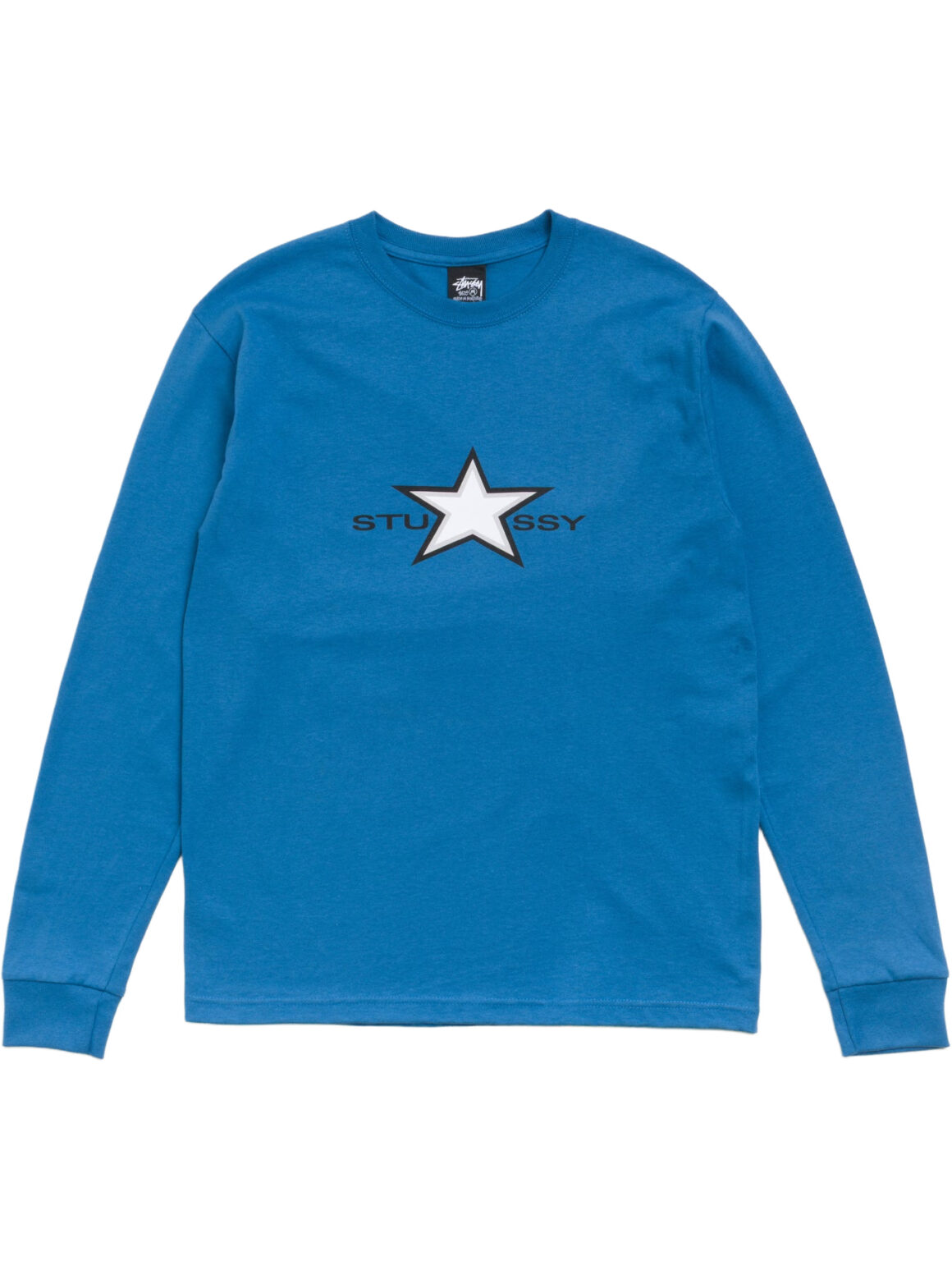 Imagem de: Camiseta Manga Longa Stüssy Star Azul