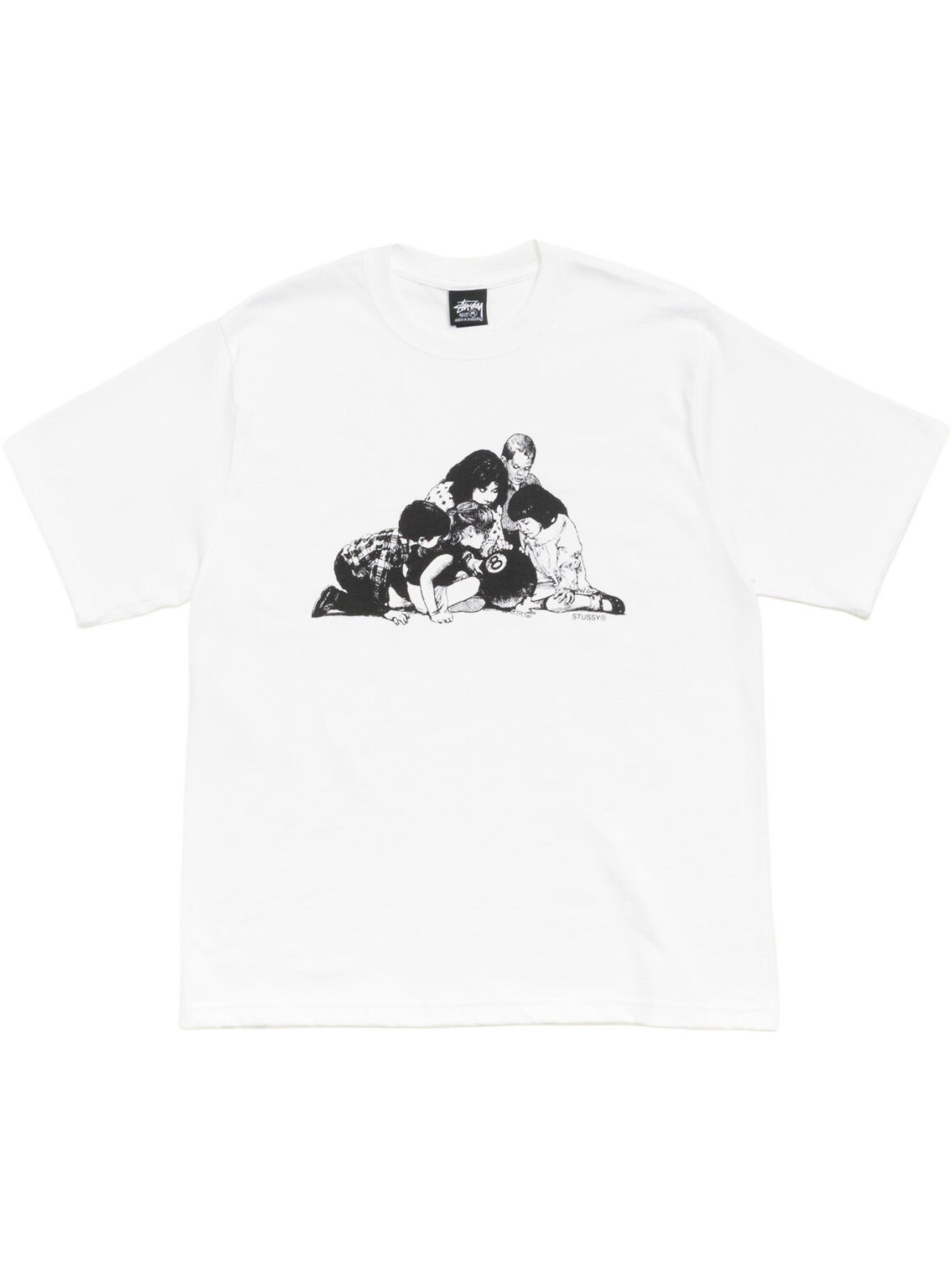 Imagem de: Camiseta Stüssy Kids Tee Branca