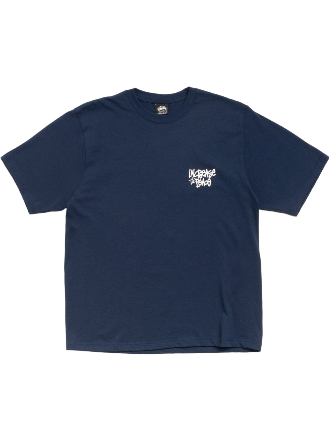 Imagem de: Camiseta Stüssy Peace Increased Azul Marinho