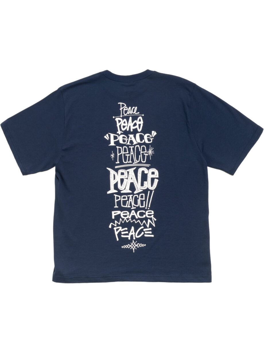 Imagem de: Camiseta Stüssy Peace Increased Azul Marinho
