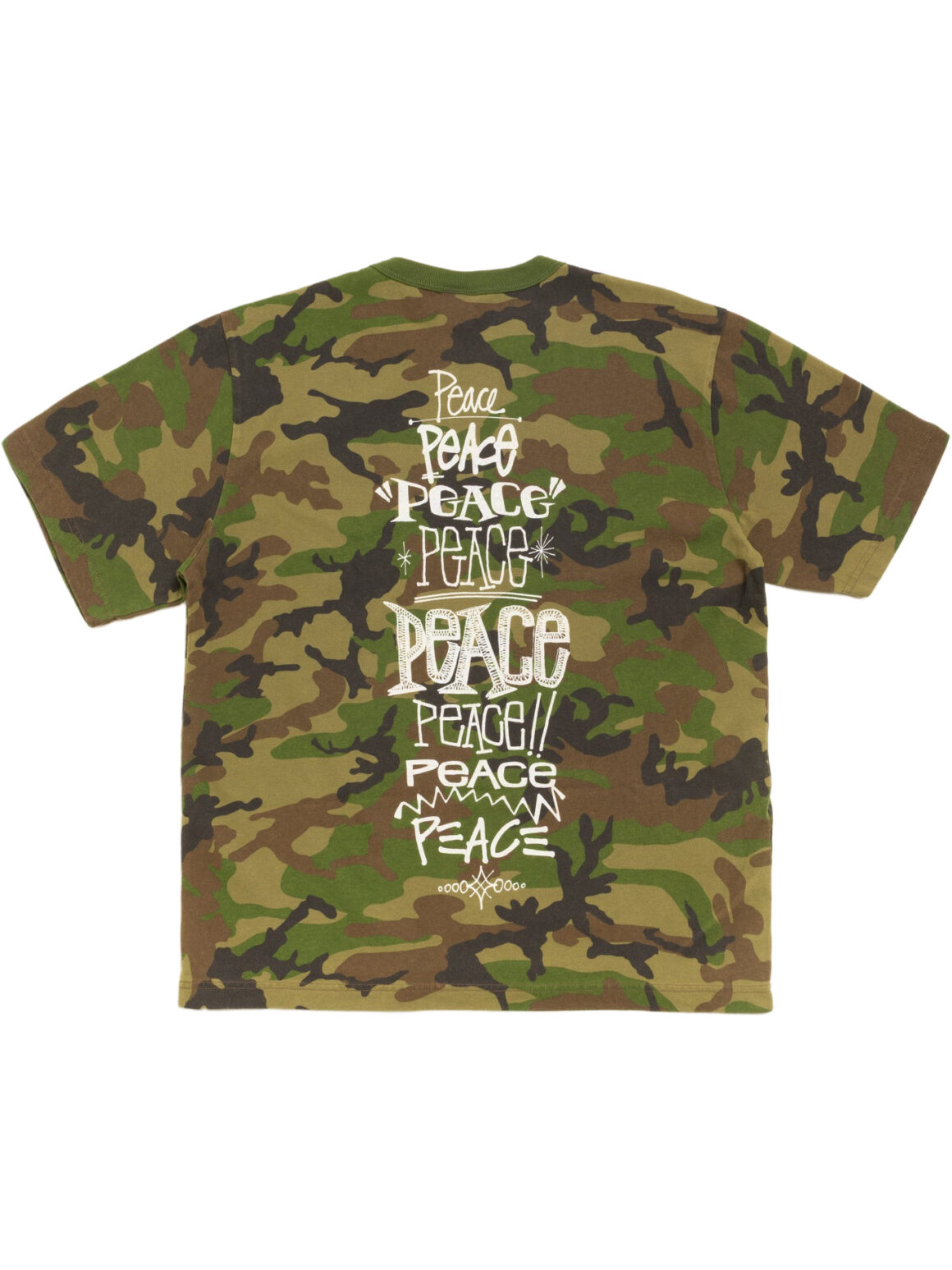 Imagem de: Camiseta Stüssy Peace Increased Tee Camuflada