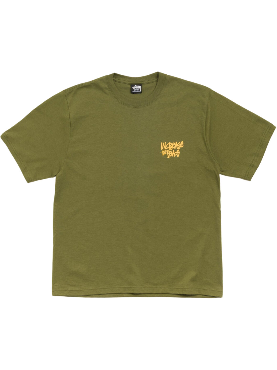 Imagem de: Camiseta Stüssy Peace Increased Verde Oliva