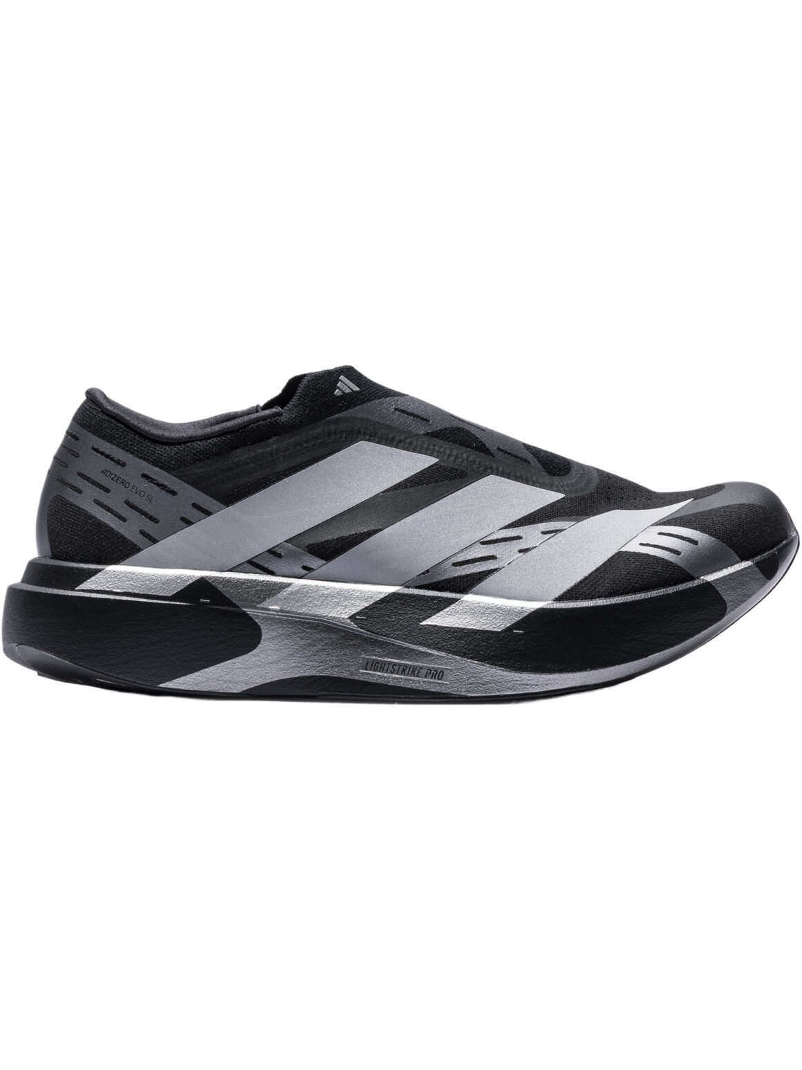 Imagem de: Tênis adidas Originals Adizero EVO SL Laceless LIGHTSTRIKEPRO Preto e Prata Metálico