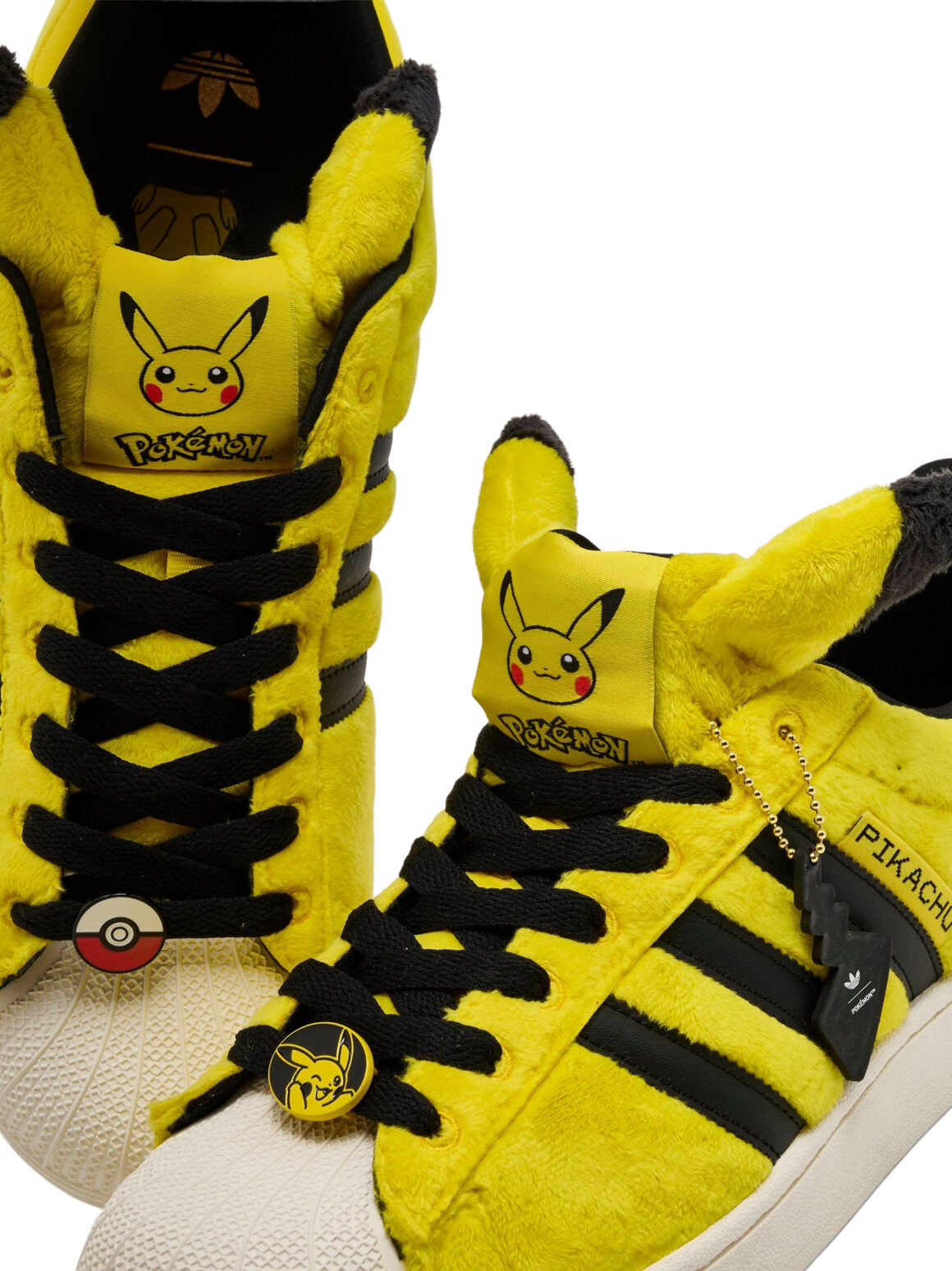 Imagem de: Tênis adidas Originals x Pokémon Superstar II Pikachu Amarelo