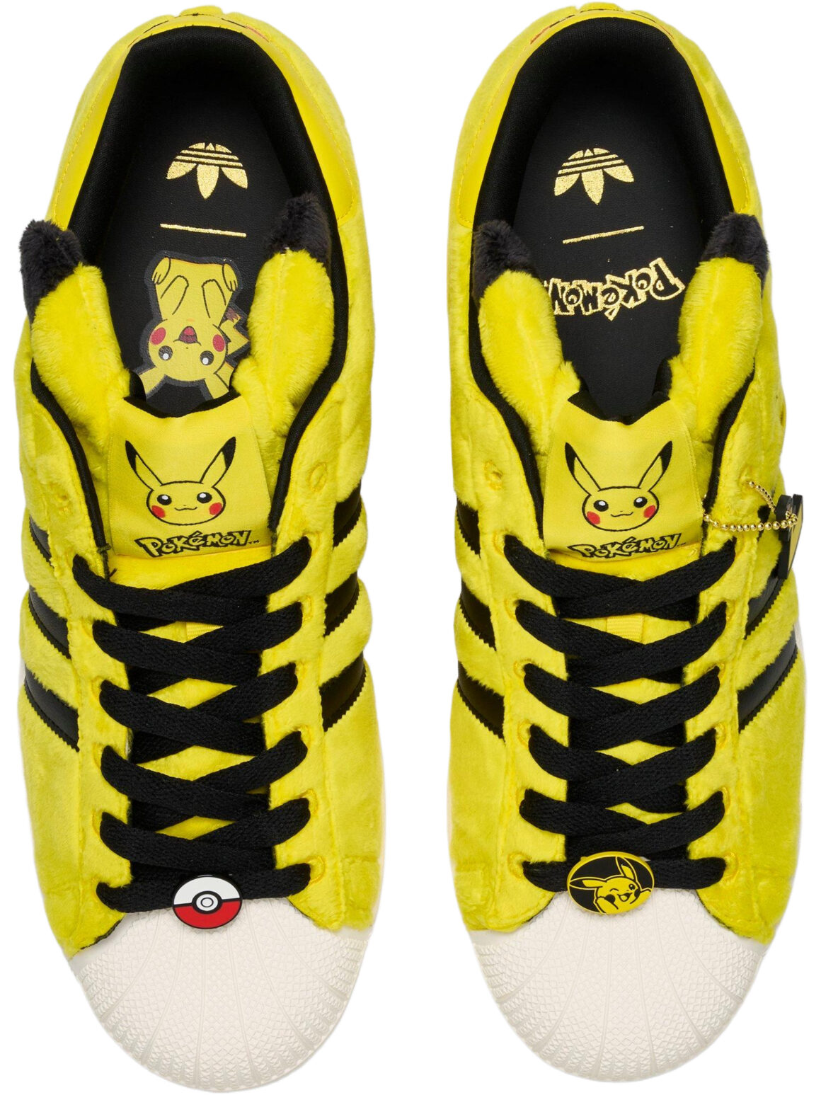 Imagem de: Tênis adidas Originals x Pokémon Superstar II Pikachu Amarelo