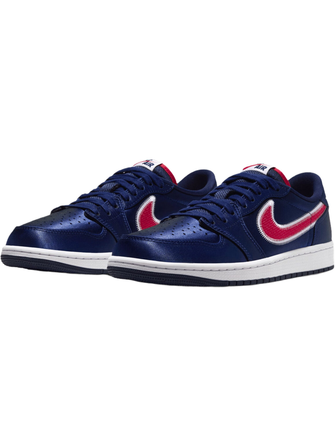 Imagem de: Tênis Jordan Air Jordan 1 Retro Low OG Azul Marinho e Vermelho