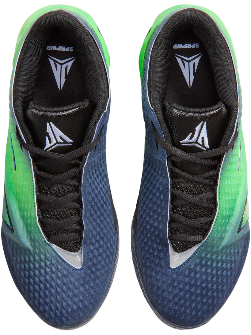 Imagem de: Tênis Nike Ja 4 Nightmare Obsidiana e Verde Volt